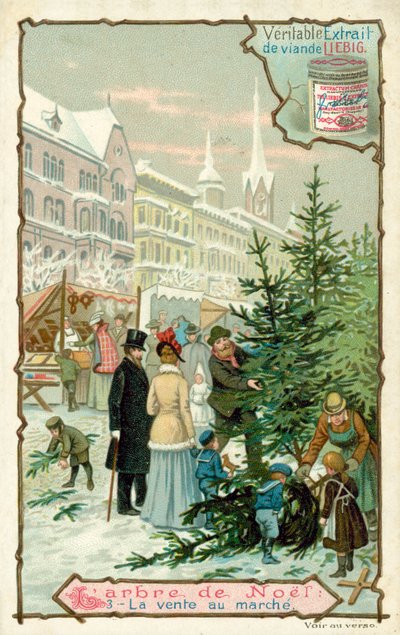 Choinka (chromolitho) autorstwa European School