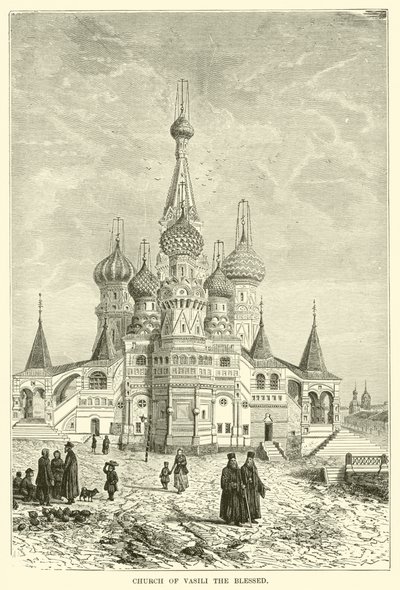 Kościół Wasyla Błogosławionego (rycina) autorstwa European School