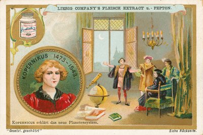 Kopernik, karta Liebig, początek XX wieku (chromo) autorstwa European School