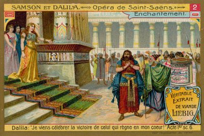 Dalila wyznaje miłość do Samsona autorstwa European School