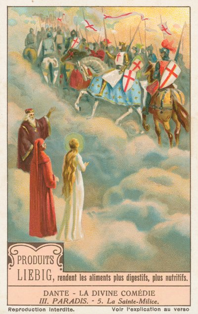 Dante, Boska komedia, karta Liebig, początek XX wieku (chromo) autorstwa European School