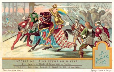 Śmierć Karola Śmiałego w bitwie pod Nancy, 1477 autorstwa European School