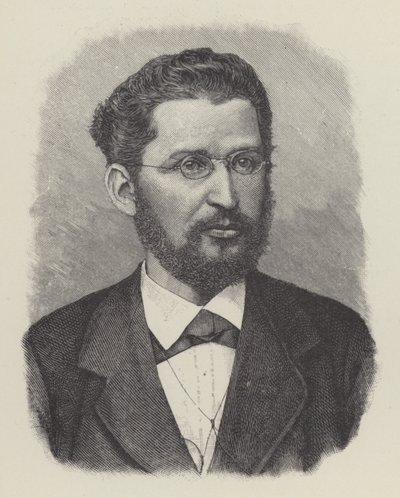 Edward Bernstein, niemiecki filozof i polityk socjaldemokratyczny (litografia) autorstwa European School