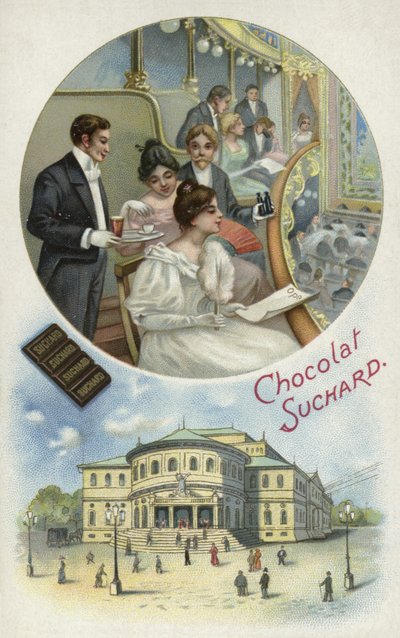 Ciesząc się czekoladą Suchard w operze lub teatrze autorstwa European School