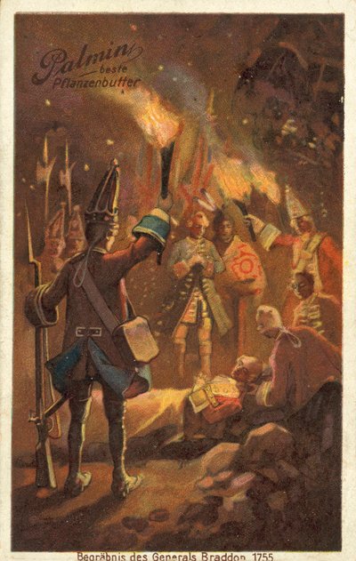 Słynne momenty z historii Ameryki (kolorowa litografia) autorstwa European School