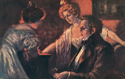 Franz Schubert, austriacki kompozytor (kolorowa litografia) autorstwa European School