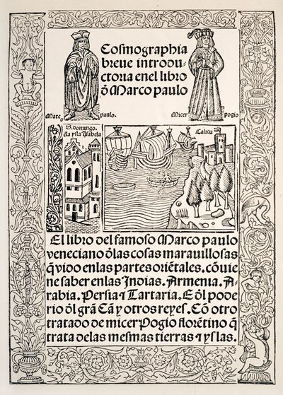 Fronispiece to Marco Polo