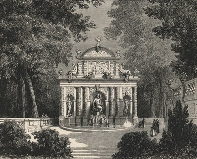 Grotte de Marie de Medicis au Luxembourg (grafika) autorstwa European School