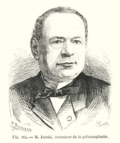 H Jacobi, wynalazca galwanizacji (grawerowania) autorstwa European School