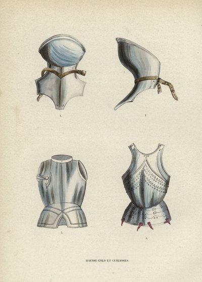 Gorgets and Breastplates (kolorowy grawerunek) autorstwa European School