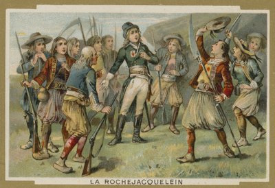 Henri de la Rochejacquelein przemawiający do swoich żołnierzy, Vendee Revolt, Rewolucja Francuska autorstwa European School