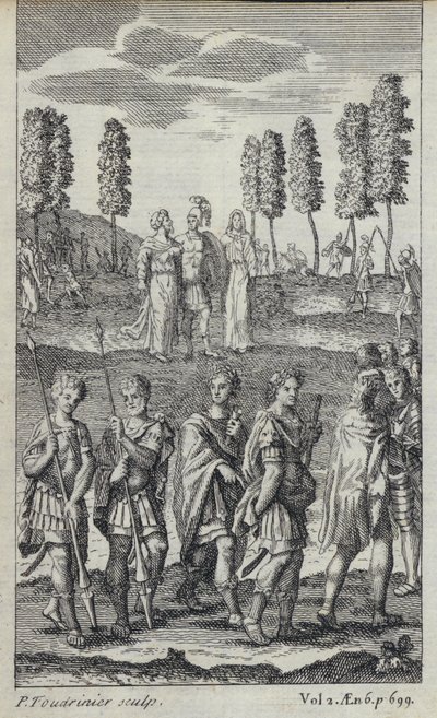 Ilustracja do tłumaczenia Eneidy Wergiliusza przez Johna Drydena (rycina) autorstwa European School