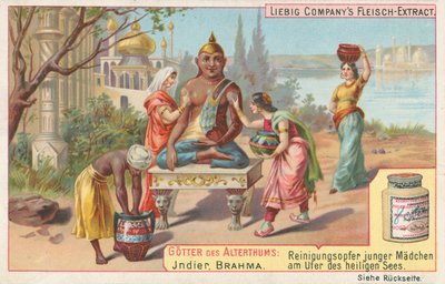 Indie, Brahma, karta Liebiga, początek XX wieku (chromo) autorstwa European School