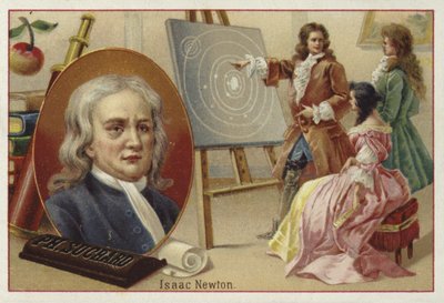 Isaac Newton, angielski fizyk i matematyk autorstwa European School