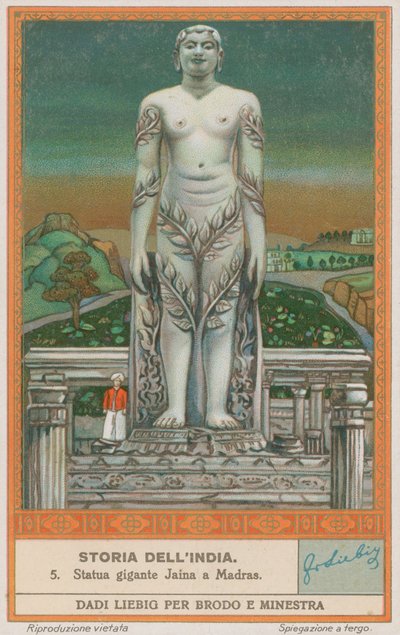 Posąg Jain w Madras (Chennai) autorstwa European School