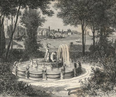 Ogrody Dorii (grawerowanie) autorstwa European School