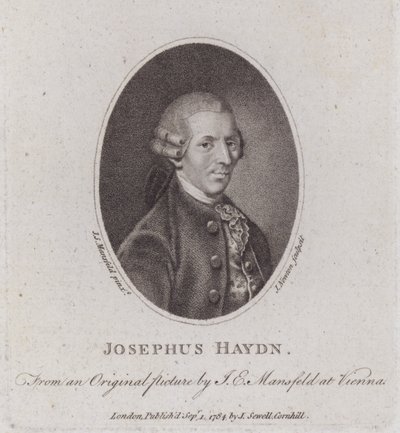 Joseph Haydn, austriacki kompozytor (grafika) autorstwa European School