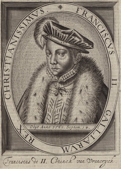 Król Franciszek II Francji (grafika) autorstwa European School