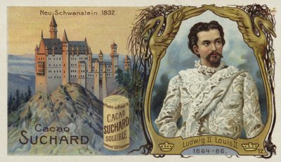 Król Ludwik II Bawarski i zamek Neuschwanstein autorstwa European School