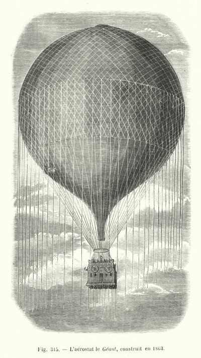 Aerostat Geanta, zbudowany w 1863 r. autorstwa European School