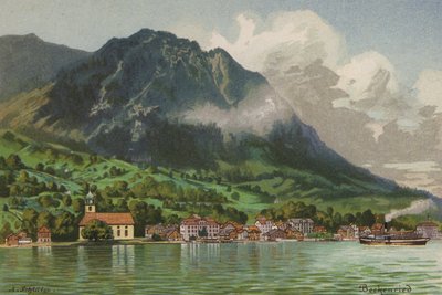 Jezioro Czterech Kantonów: Beckenreid (litografia kolorowa) autorstwa European School