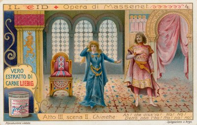 Le Cid Masseneta, karta Liebig, początek XX wieku (chromo) autorstwa European School