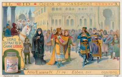 Le Cid Masseneta, karta Liebig, początek XX wieku (chromo) autorstwa European School