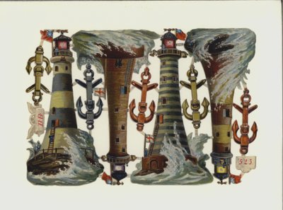 Latarnia morska (chromolitho) autorstwa European School
