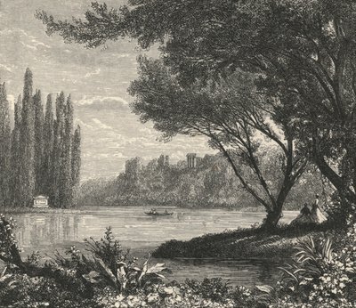 Wyspa topoli w Ermenonville (rycina) autorstwa European School