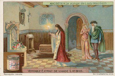 Makbet, karta Liebig, początek XX wieku (chromo) autorstwa European School