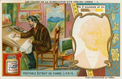 Wykonywanie chromolitografii Liebiga autorstwa European School