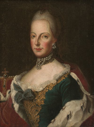 Maria Teresa, ok. 1750 (olej na płótnie) autorstwa European School