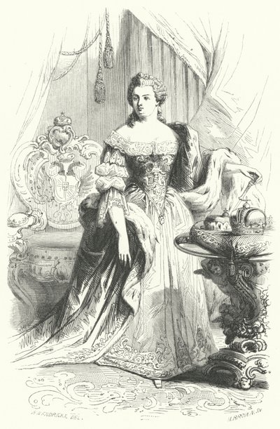 Maria Teresa Austrii, Święta Cesarzowa Rzymska (rycina) autorstwa European School