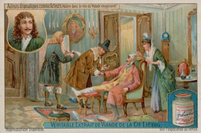 Moliere w Le Malade Imaginaire (Imaginary Invalid) autorstwa European School