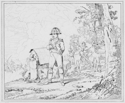 Napoleon: Napoleon a Charleroi, Napoleon at Charleroi (grawerowanie) autorstwa European School