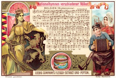 Hymn Belgii (chromolitho) autorstwa European School