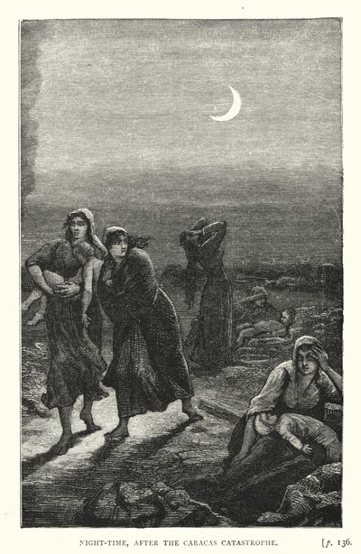 Noc, po katastrofie w Caracas (rycina) autorstwa European School