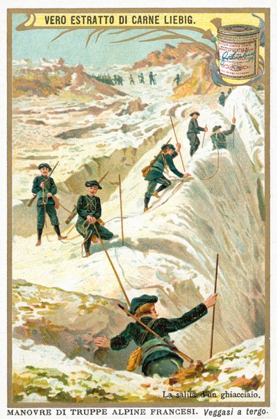 Na lodowcu (chromolitho) autorstwa European School