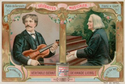 Pablo de Sarasate i Liszt autorstwa European School