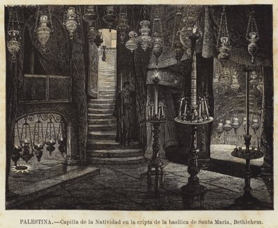 Palestyna, Kaplica Narodzenia Pańskiego w krypcie bazyliki Santa Maria, Betlejem autorstwa European School