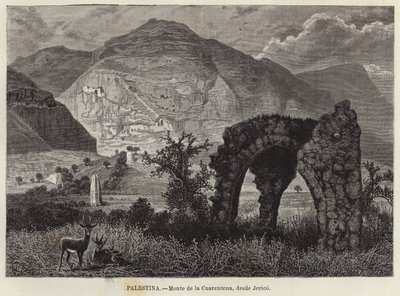 Palestyna, Góra Kwarantanny, z Jerycha autorstwa European School
