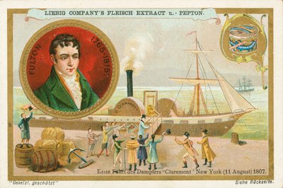 Robert Fulton, karta Liebig, początek XX wieku (chromo) autorstwa European School