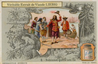 Robinson Crusoe opuszcza wyspę autorstwa European School