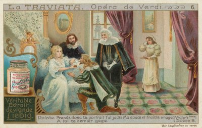 Rodolphe prosi umierającą Violettę o przebaczenie autorstwa European School