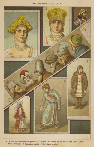 Rosja, XIX w. (fotografie kolorowe) autorstwa European School