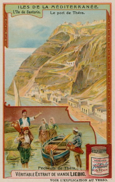 Santorini: Port i rybacy Thira autorstwa European School