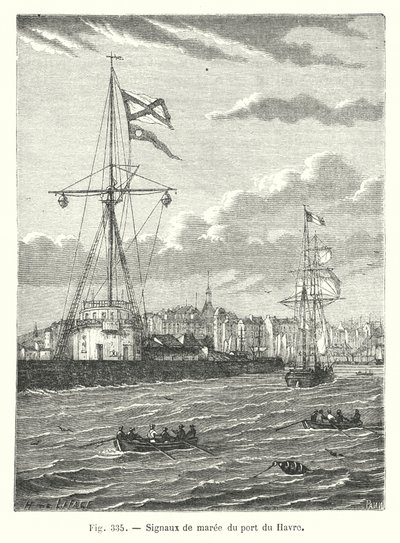 Sygnały pływowe z portu Le Havre (rycina) autorstwa European School
