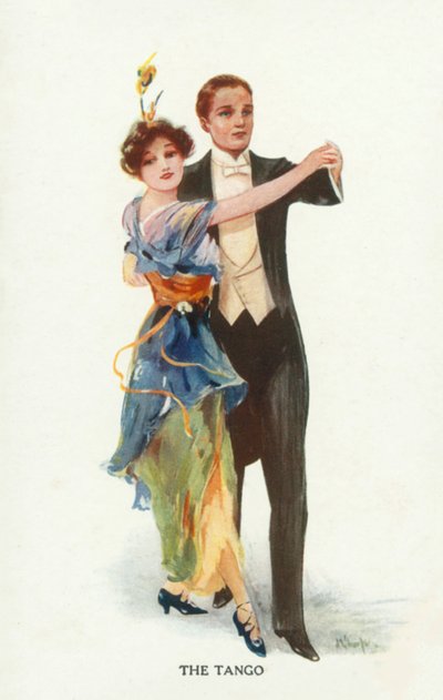 Tango (litografia kolorowa) autorstwa European School