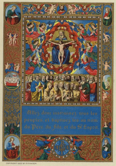The Church Militant (kolorowa litografia) autorstwa European School