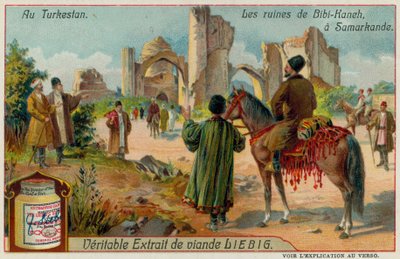 Ruiny meczetu Bibi-Khanym w Samarkandzie w Uzbekistanie autorstwa European School